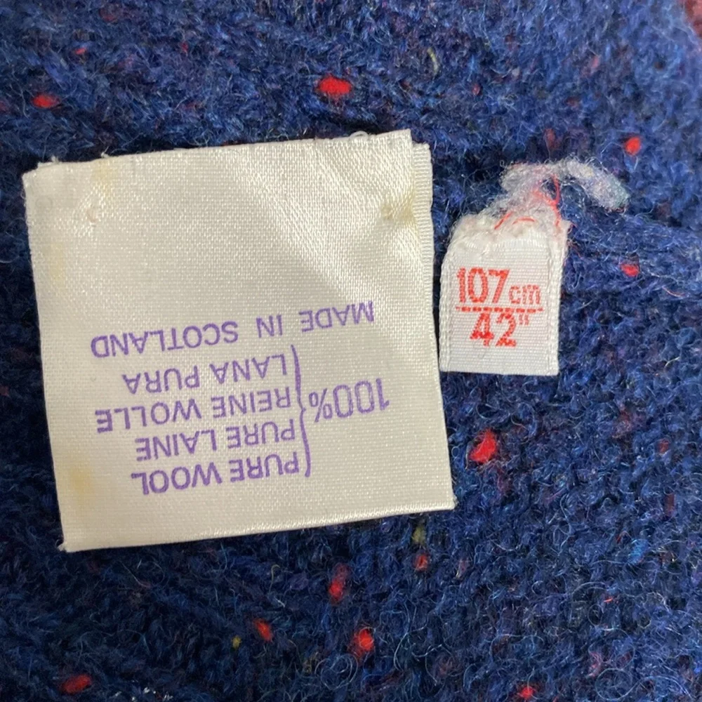 Vintage 90’s  Braemar pullover Sweater for Harrods London! EUC!! Unisex! Size L - Picture 7 of 13